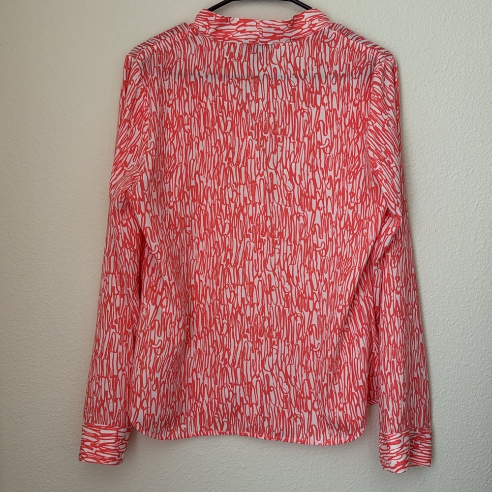 Halogen V Neck Button Down Blouse - image 6